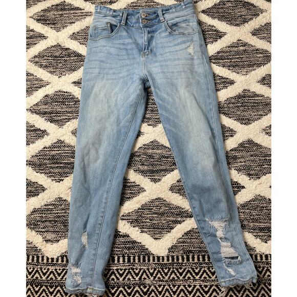 KANCAN JEANS Denim - KanCan High Rise Ankle Skinny Light Wash Jeans size 27